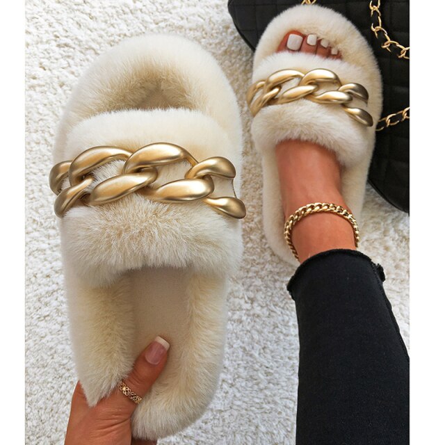 Winter Fur Slippers