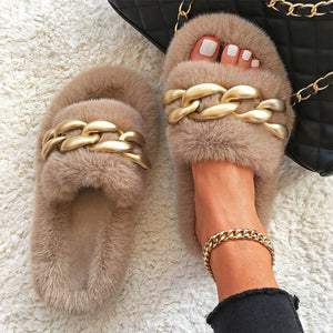 Winter Fur Slippers