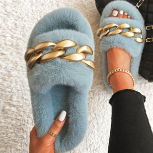 Winter Fur Slippers