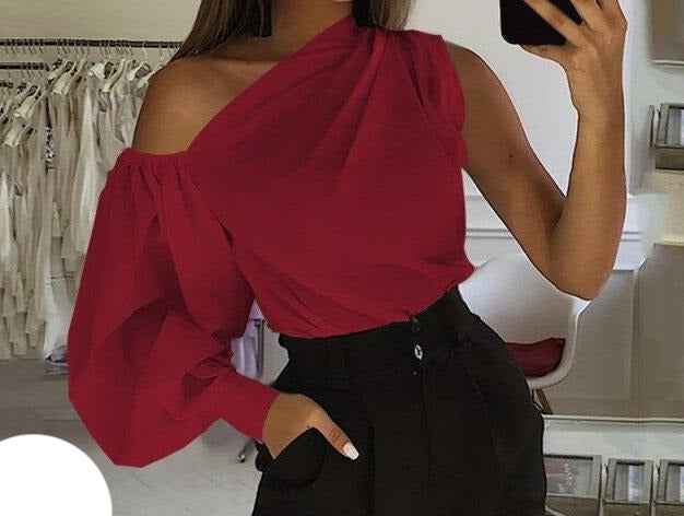 Long Sleeve  Shoulder  Top