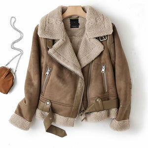 Faux Sheepskin Jacket