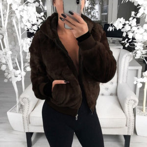 Women Winter Faux Fur Coat