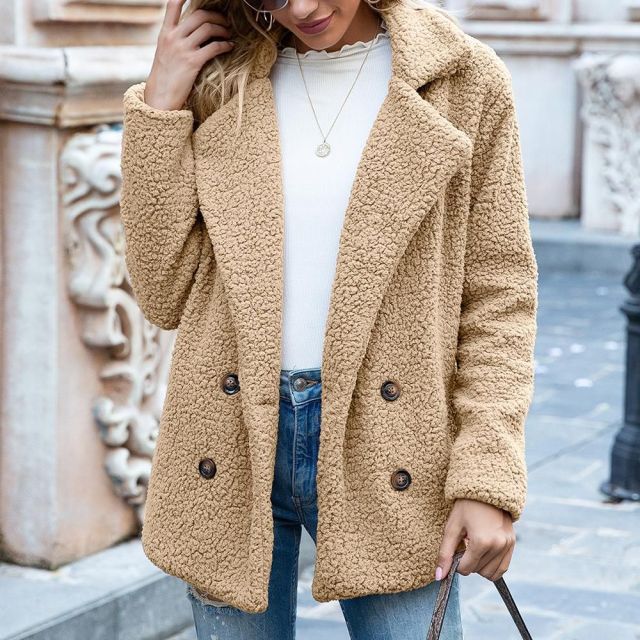 Thick Faux Fur Coat