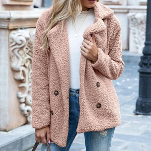 Thick Faux Fur Coat