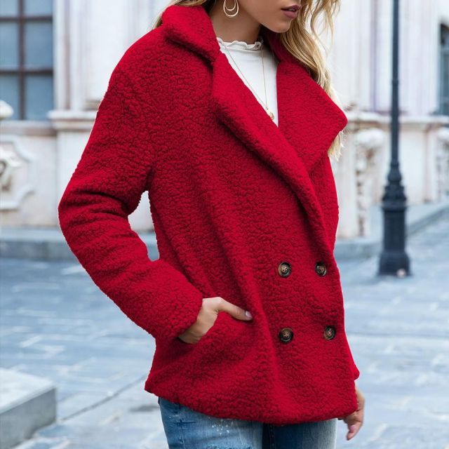 Thick Faux Fur Coat