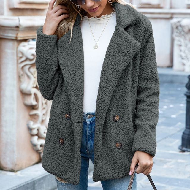 Thick Faux Fur Coat