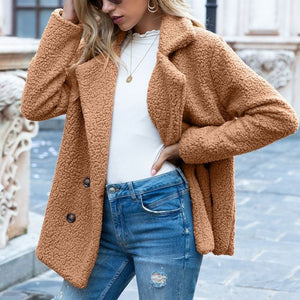 Thick Faux Fur Coat