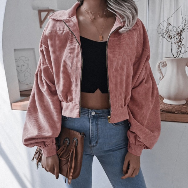 Long Sleeves Lapel Jacket