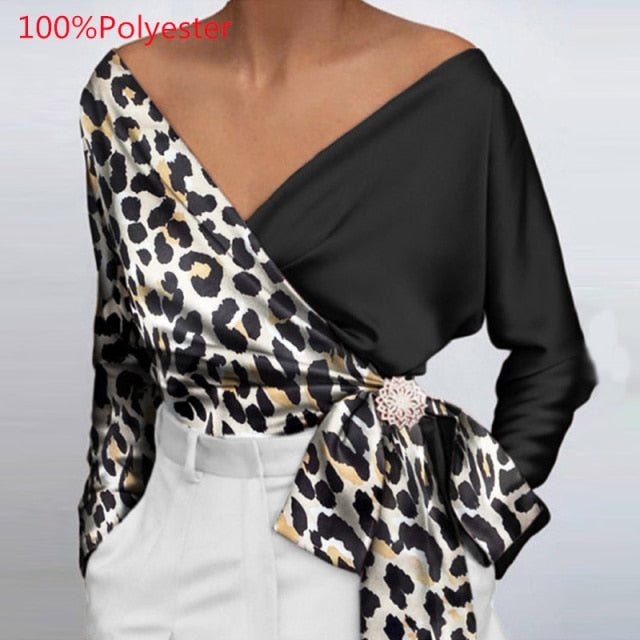 V Neck Satin Top