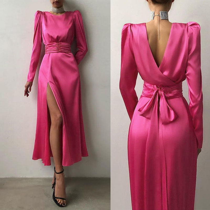 Maxi Satin Dress