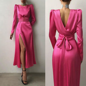 Maxi Satin Dress